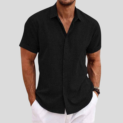 BreezeFlex Linen Short-Sleeve Shirt