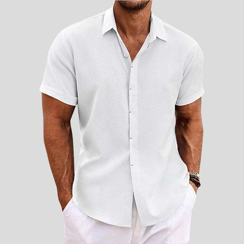 BreezeFlex Linen Short-Sleeve Shirt